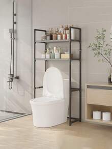 Narożny regał podłogowy do toalet łazienkowych 2/3-poziomowych, odpowiedni do każdego kąta łazienki, pozwala zaoszczędzić całą przestrzeń. Pomieści kosmetyki codziennego użytku, szampony, żele pod prysznic, butelki i słoiki, ręczniki, pudełka na chusteczki, artykuły łazienkowe itp. Jest łatwy w demontażu i montażu i nadaje się jako prezent na święta takie jak Halloween.