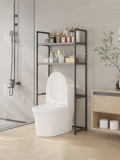 Narożny regał podłogowy do toalet łazienkowych 2/3-poziomowych, odpowiedni do każdego kąta łazienki, pozwala zaoszczędzić całą przestrzeń. Pomieści kosmetyki codziennego użytku, szampony, żele pod prysznic, butelki i słoiki, ręczniki, pudełka na chusteczki, artykuły łazienkowe itp. Jest łatwy w demontażu i montażu i nadaje się jako prezent na święta takie jak Halloween.