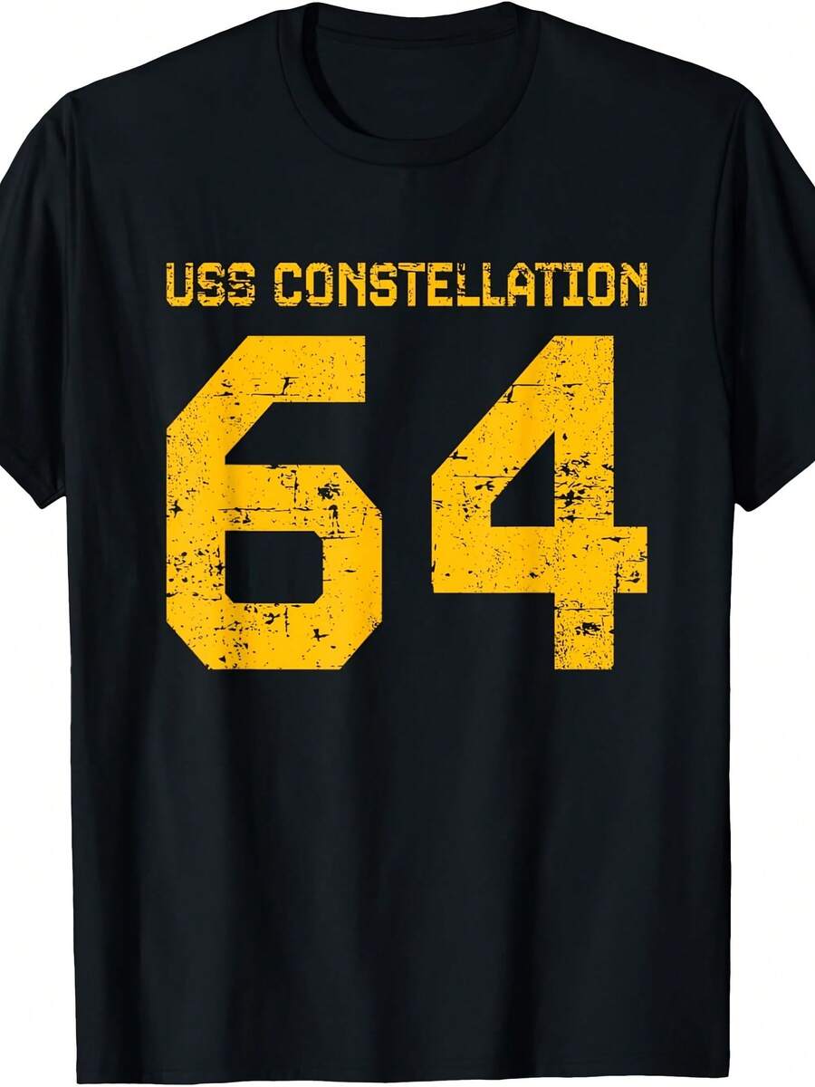 USS Constellation CV-64 Aircraft Carrier Di Style T-Shirt - Style 15 - View 1