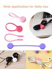 Mesh Cosmetic Bag With Data Cable Pattern,Printed With Data Cable, Headphone, And Charger Patterns Design,Red Air Cushion Storage Portable Storage Bag, Makeup Bag, Skincare Bag, Travel Essentials,For Holiday Beach, Bathroom Collection, Bedroom Collection, Large Capacity - Multicolor - View 9