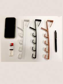 2pcs 5 Layers Over The Door Hook Organizer Rack Hanger Backpack Handbag Door Hook,Easy Install Door Hanging Hooks Bedroom Door Hanger Clothes Hanging Rack, Over The Door Plastic Home Storage Clothes Hanging Rack