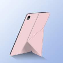 Étui de protection de style livre magnétique pour les tablettes Galaxy Tab S11 (11 pouces) / S11 Ultra (14,6 pouces), avec support en forme de Y, compatible avec les modèles X730/X736B/X930/X936B, fonction de veille/réveil automatique - Rose bonbon - Voir 5