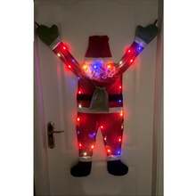 Weihnachtsdekorationen Mix |   Kletternder Weihnachtsmann +  |   Lustige Plüschtier-Anhänger mit Stoffkleidung