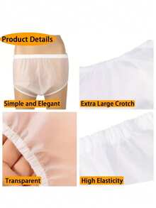 1pc Transparent White Matte TPU Reusable Leak-Proof Underwear For Kids: Washable, Elastic Design (Adjustable Waist & Leg), Suitable For Baby Girls, Boys And Toddlers, Soft & Durable Material, Suitable For Home, Outdoor, Beach, Sports, Travel And More