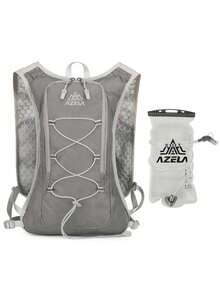 男女通用跑步水袋背心背包，轻便背包，配备500毫升水壶和1.5升水袋，适合户外骑行、徒步、越野跑、马拉松等运动。