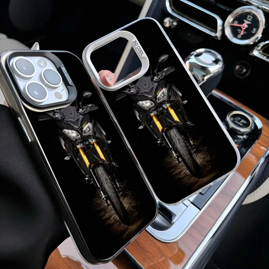 Epc Motorcycle Y-YAMAHAS Phone Case IMD Phone Case Cover Compatible With  16 15 14 13 12 11 Pro Max Plus Color Silver Cover, Cover Compatible With  17 Pro Case,  17 Pro Max Case,  17 Case,  16 Pro Case