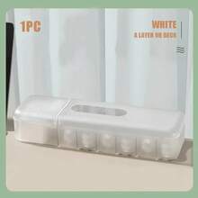 Caja de almacenamiento de cables, organizador de múltiples compartimentos, caja de almacenamiento de cargadores, estuche de almacenamiento de cables reutilizable para el hogar y viajes - Blanco - Ver 2