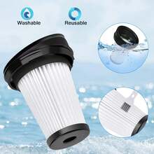 2 piezas de filtros de repuesto para aspiradoras inalámbricas y de mano Grundig VCH9829 VCH9832 VCH9630 VCH9631 VCH9632 VCH9629 2 en 1