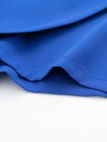 Váy/quần short nữ YROOE thời trang thường ngày, đa năng, màu trơn, dáng bất đối xứng. - Xanh đậm - Xem 6