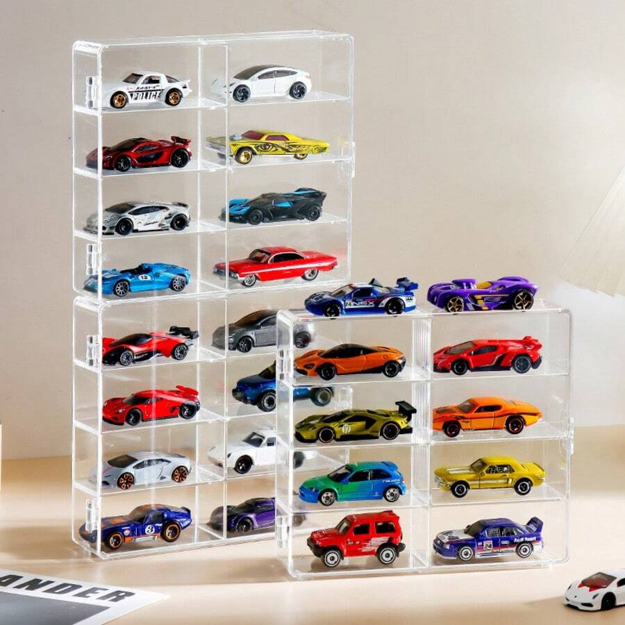 1/3/6pcs Set Alloy Sports Car Model With Display Box, Collectible Racing Car Toy, Full Metal Material, Home Decor, Birthday/Halloween/Christmas Gift, Best Gift - Multicolor - View 1