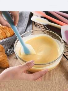 1 pieza/Azul 1 pieza/Rosa 1 pieza/Morado 1 pieza/Rosa claro 1 pieza/Rosa oscuro Juego de cucharas de silicona premium - Utensilios de cocina antiadherentes y resistentes al calor, aptos para cocinar, hornear, grado alimentario, seguros para lavavajillas - Ideal para chefs y reposteros en el hogar - Perfecto para uso diario y como regalo