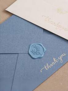 20/30/50/100 Pcs Winter Wax Seal Stickers, Wedding Invitation Envelope Seal Stickers, Self Adhesive Envelope Seals, Perfect For Wedding, Invitation, Envelopes, Gift Wrapping, Christmas Gift - Dusty Blue - View 5