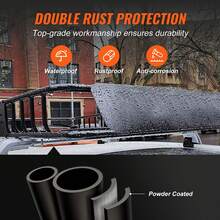 Cesta de carga para portaequipajes de techo, 64" x 39" x 6" portaequipajes de techo con extensión, resistente capacidad de 200 libras, cesta universal para portaequipajes, portaequipajes para SUV, camión, vehículo - 64" x 39" x 6" - Ver 3