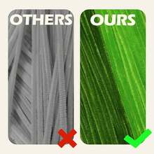 200 piezas de limpiapipas verdes a granel - Estambres de flores, hojas y tallos para hacer flores realistas hechas a mano con limpiapipas (12 X 0.24 pulgadas) - Multicolor - Ver 5