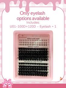 208 PCS B Curl Bottom Lash Clusters Lash Extension Kit With 5-7MM Lower Lash Clusters D Crul 100D/120D Thick Volume Lash Clusters Kit 10-18MM Cluster Eyelash Extensions Individual Lashes DIY Eyelash Extension Kit - 粉色 - 查看 10