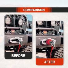 2 Pack Winch Cable Hook Stopper, Silicone Rubber Stopper Protects Synthetic Winch Rope, Shock Absorbent, Prevent Pulling Bounce And Abrasion, Towing Hook, With Allen Wrench, Black