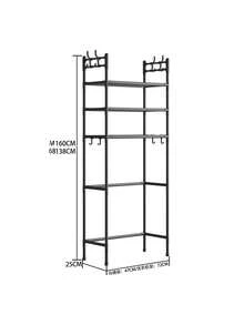 Narożny regał podłogowy do toalet łazienkowych 2/3-poziomowych, odpowiedni do każdego kąta łazienki, pozwala zaoszczędzić całą przestrzeń. Pomieści kosmetyki codziennego użytku, szampony, żele pod prysznic, butelki i słoiki, ręczniki, pudełka na chusteczki, artykuły łazienkowe itp. Jest łatwy w demontażu i montażu i nadaje się jako prezent na święta takie jak Halloween.