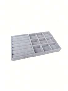 9 pezzi Vassoio in velluto per gioielli, organizer per gioielli con scomparti separati, espositore impilabile per orecchini, collane, bracciali, anelli, fermagli per capelli, fasce, ecc. San Valentino Ritorno a Scuola