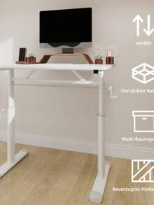 Home Office Desks - White - View 4