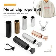 4/8 piezas de Clips de metal ajustables, fáciles de instalar - Para manualidades DIY, adecuados para cordones, cordones, pantalones, bolsas, sudaderas - Diseño compacto, sujetadores resistentes, clips ajustables, entusiastas de la artesanía