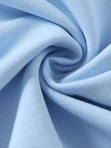 1pc Teen Girl Nostalgic Cartoon Culture Pattern Sweatshirt, Eye - Catching, School Activity Style, Soft And Comfortable, Daily Leisure Wear - Blue - View 7