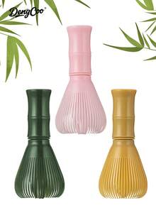 Dengcoo 1pc Traditional Matcha Whisk, Reusable Resin Matcha Whisk, Plastic Matcha Stirrer, Green Tea Brush, Japanese Chasen Brush, Matcha Mixer Brush Mixing Tool Accessory For Tea Preparation, Dishwasher , Easy To Clean - Tea Whisk - View 2
