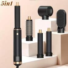 UKLISS 5-In-1 Hot Air Styler Set - Hair Dryer, Auto Curler And Straightener, Negative Ion Hair Care Tool, Salon-Grade Styling - EU C Type Plug(220-240V) - View 13