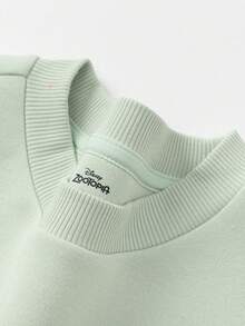 Balabala Zootopia Kids Fleece Sweatshirt, Boys & Girls 2025 Winter, Cute Warm Top - Pink Green - View 6