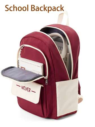 Work Backpack Laptop Backpack 15-17 Inch For Women With Multiple Zipper Pockets, Lightweight School Bookbag Business Travel Bookbag Girl Waterproof Travel Bags For College Work With Large Capacity 15.6" Computer Bag