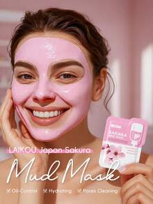 1 Set LAIKOU Christmas Skincare Set,(Japan Sakura Mud Mask 5g *3+Japan Sakura Eye Serum 15ml+ Janpan Sakura Cleanser 50g+Japan Sakura Essence Cream 30g+Japan Sakura Sleeping Face Mask 3g *3+Japan Sakura Moisturizing Mask 25g*3+Japan Sakura Serum 17ml+Japan Sakura Lip Mask 15g - Facial Care - View 2