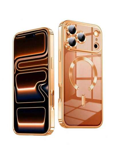 MagSafe磁吸充电手机壳，兼容最新款17/17 Pro/17 Pro Max/17 Air/16 E/15/14/13 Pro Max/12/11机型，透明亚克力超薄保护套