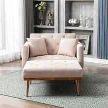 Sofas & Couches - Beige + Velvet + Foam - View 6