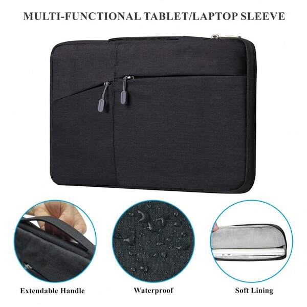 Laptophülle für Microsoft Surface Pro 12 12"/11/10/9/X/8 13", Pro 7/6/5/4 12,5", Laptop Go 12,4", Tragetasche mit Griff für 11"-13" Tablets, Chromebooks und Computer