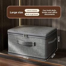 Large Capacity Fabric Clothes Storage Box, Home Organizer Bins, Wardrobe Divider Boxes - Large (40*30*21) - View 4