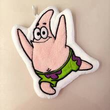SpongeBob & Patrick Star Cartoon Plush Hand Towels, Cute Hanging Absorbent Washcloths, Soft Handkerchiefs For Kitchen/Bathroom, Ideal For Kids & Cartoon Fans