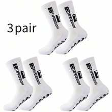 3 Pairs/Set Coated Socks, Professional Thickened Terry Absorbent, Odor-Resistant, Non-Slip Basketball/Football Socks - Multicolor - View 15