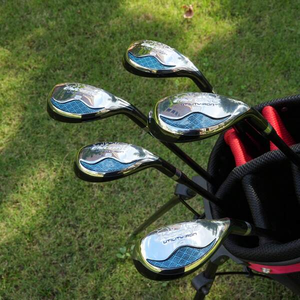 Ensemble de fers utilitaires de golf Encore 2-6 clubs, arbre en graphite SR Flex 82g, lancement élevé et pardon pour une distance et une précision longues, idéal pour le rough/départ, hommes/femmes, clubs de golf