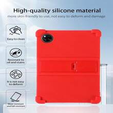 For DOOGEE Tab A9 Pro+ &Amp; DOOGEE Tab A9+ Android 15 Tablet,11 Inch Tablets Case,UYRUREL Soft Silicone Adjustable Stand Cover Lightweight Kids Friendly,RED - trắng - Xem 5