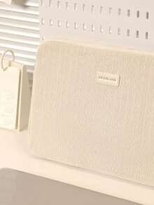 1 pièce Housse d'ordinateur portable de couleur atténuée, texture douce et lisse, convient aux ordinateurs portables de 14/15,6 pouces, idéal pour l'école, les voyages et le bureau