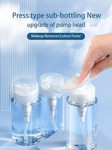 4oz/5oz/6.76oz Empty Squeeze Bottles With Pump, Leak Proof Refillable Travel Bottles For Nail Polish Remover, Makeup Remover, Toner, Lotion, Toiletries, DIY Liquid Storage, Portable Travel Accessories Kitchen Items Kitchen Accessories Kitchen Kitchen Tools