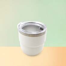 1pc2025 Popular Coffee Cup, Milk Cup, Solid Color Design, More Advanced And Fashionable, Simple Cup Surface, Versatile And Atmospheric, Suitable For Carrying Various Fruit Juices, Coffee, Milk Tea When Going Out - Multicolor - View 2