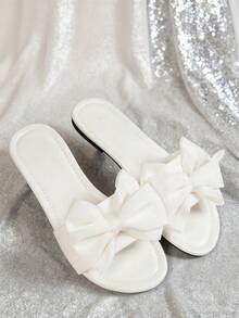 Women's Flat Sandals, Floral Pattern, Versatile Black, Casual Open Toe, 2025 Summer New Casual Beach Shoes, Outdoor Plastic Slippers - White - View 5