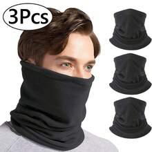 1st Vinterhalsvärmare Vindtät Herr Halsduk Herr Snood Ansiktsmask Cover Kalltvädershalsduk För Skidåkning Fiske Vandring Cykling - Mörkgrå - Visa 12