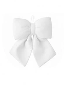 1个白色/红色/粉色3D立体蝴蝶结，天鹅绒材质，可悬挂装饰，适用于家居、婚礼、圣诞树顶饰、花环、墙饰、椅背装饰 - 彩色 - 查看 13