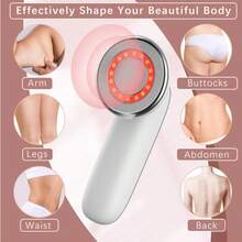 Pulsovital Máquina De Formación Del Cuerpo, Máquina Multifuncional Portátil Del Masajero Portátil Inalámbrico - Para El Vientre, La Cintura, Los Brazos, La Pierna, El Culo Para Las Mujeres - Blanco - Ver 1