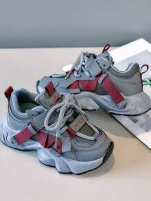 2025 Summer New Kids Thick Sole Chunky Sneakers, Boys Casual Non-Slip Sports Shoes, Girls Versatile Athletic Shoes