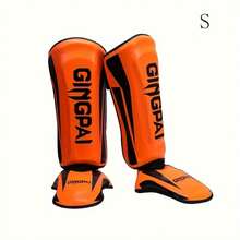 1 Pair Muay Thai Leg Guards, Thick Kickboxing Shin Instep Protector, MMA Fighting Shin Pads, Taekwondo Leg Guards