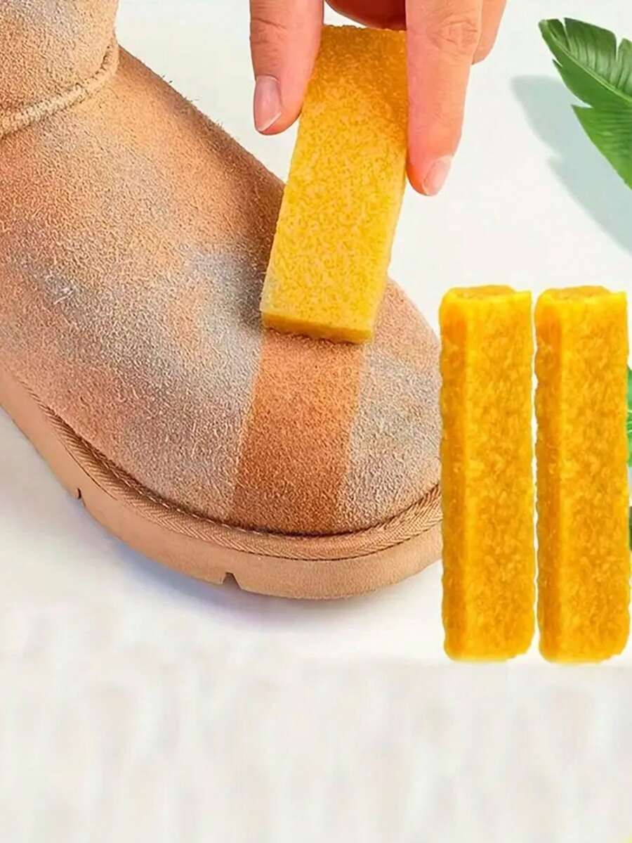 3pcs Suede & Nubuck Scuff Remover Eraser Block, Shoe Cleaning Block,Non-Electric Tool, For Clothes, Shoes, Handbags, Car Seats, With No Battery Needed For Living Room, Bedroom, Bathroom, Toilet, Outdoor Use - Multicolor - View 1