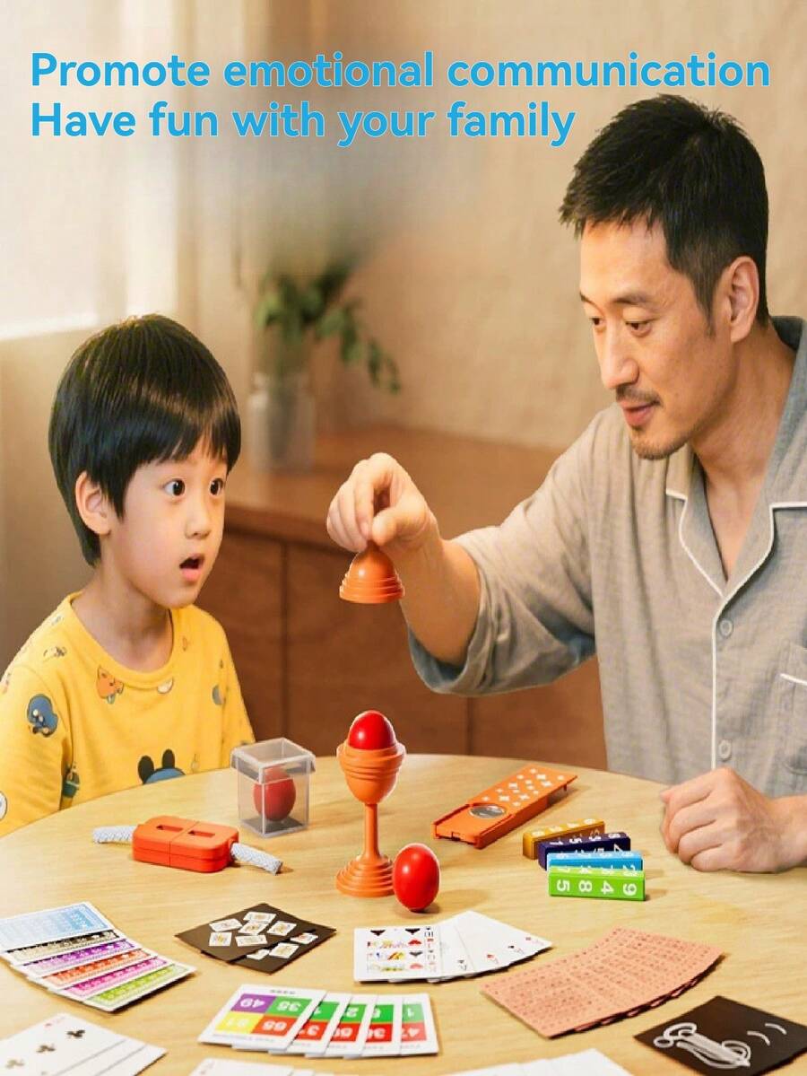 3-12 Years Old Kids Magic Tricks Set, Creative Interactive Puzzles & Stress Relief Toys, Suitable For Girls & Boys, Birthday/Holiday/Party Gift (Some Accessories Styles & Colors Random) - Multicolor - View 1