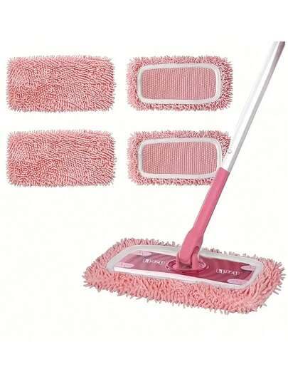 1/3/5 Pezzi Confezione di Ricambi Riutilizzabili per Mocio - Panni in Microfibra Lavabili per Mocio Umido e Asciutto Compatibili con Scope Elettriche, Ideali per Superfici e Pavimenti in Legno (Mocio Non Incluso), Ricambi per Mocio, Accessori per il Bagno, Forniture per la Pulizia Domestica